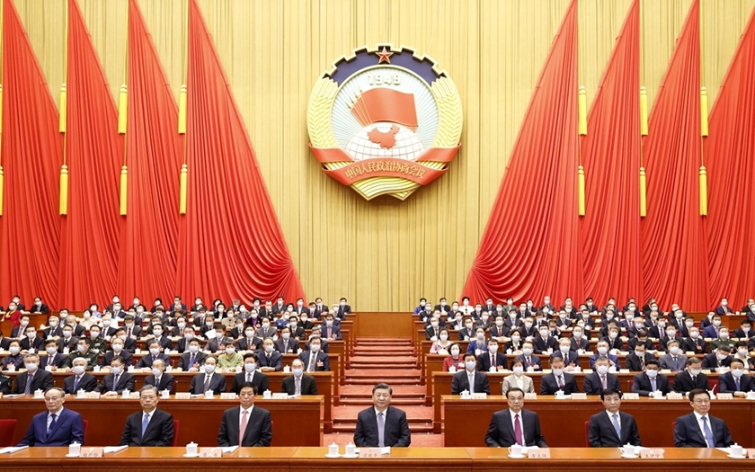 全國政協十三屆五次會議在京開幕 習近平等黨和國家領導人出席大會